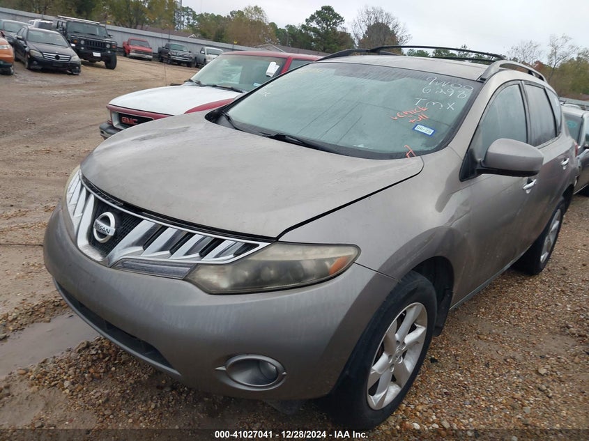 2009 NISSAN MURANO VIN: JN8AZ18U59W006298