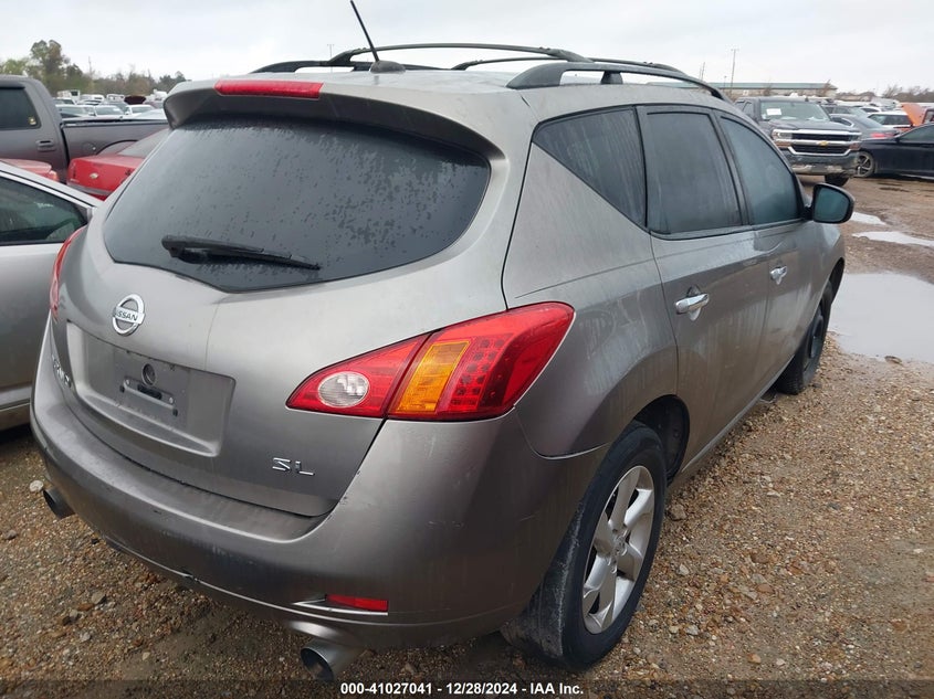 2009 NISSAN MURANO VIN: JN8AZ18U59W006298