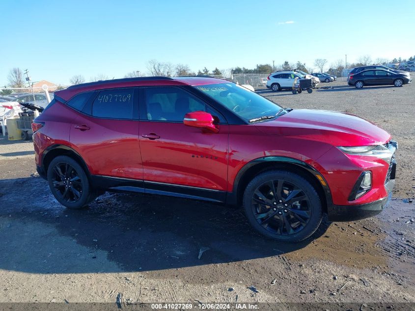 2022 Chevrolet Blazer Awd Rs VIN: 3GNKBKRS9NS142423 Lot: 41027269