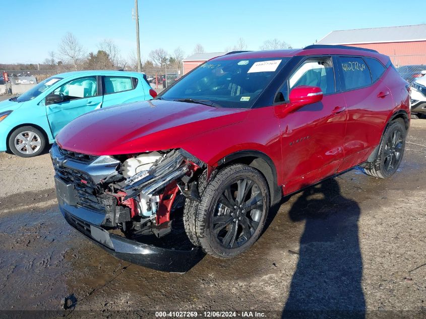 2022 Chevrolet Blazer Awd Rs VIN: 3GNKBKRS9NS142423 Lot: 41027269