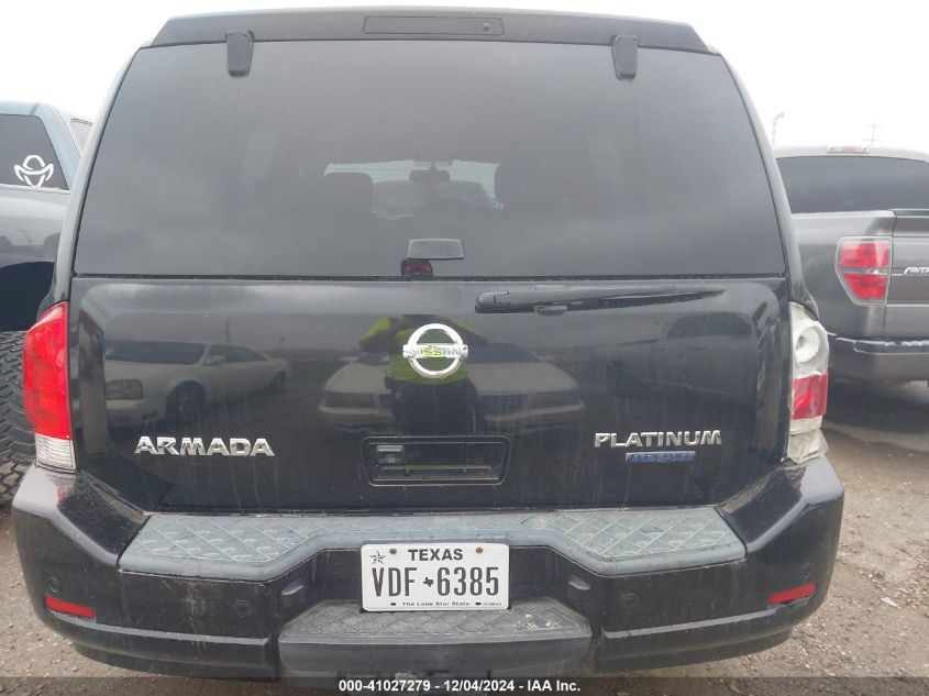 2010 Nissan Armada Platinum VIN: 5N1BA0NE1AN607261 Lot: 41027279