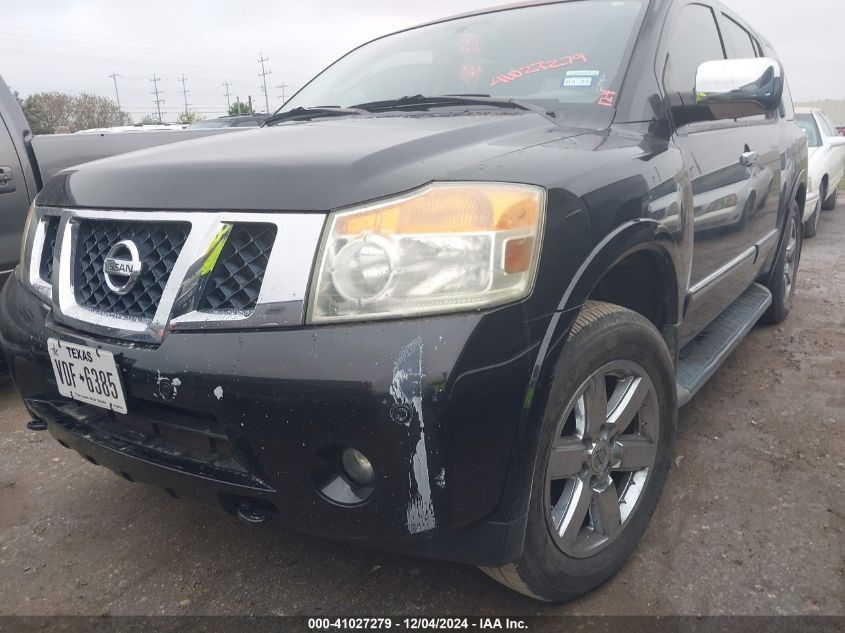 2010 Nissan Armada Platinum VIN: 5N1BA0NE1AN607261 Lot: 41027279