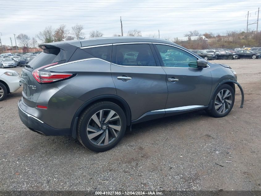 VIN 5N1AZ2MH4FN206693 2015 Nissan Murano, Platinum no.4