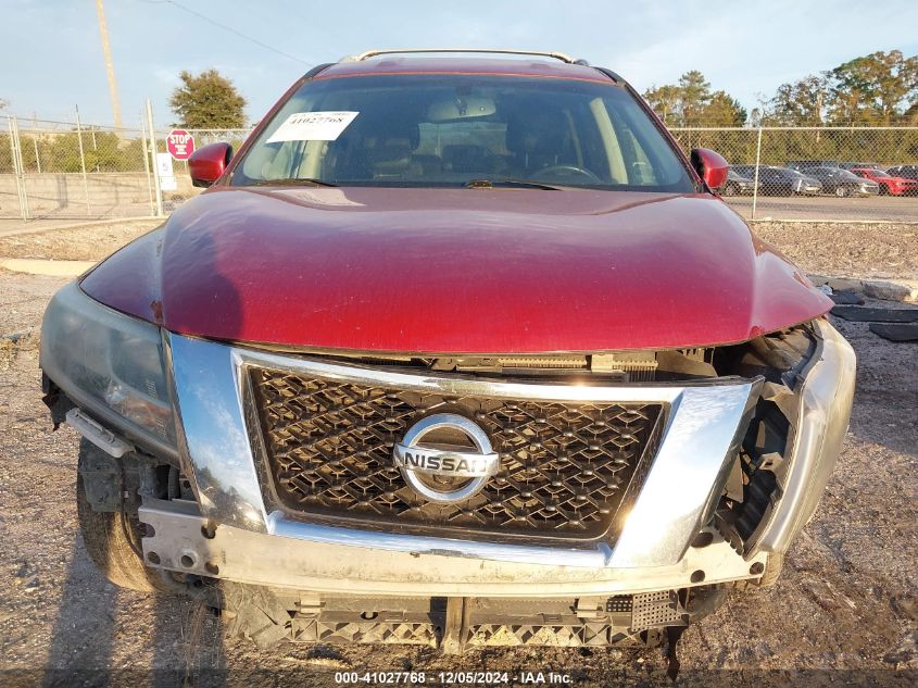 2015 Nissan Pathfinder Sl VIN: 5N1AR2MN6FC692411 Lot: 41027768