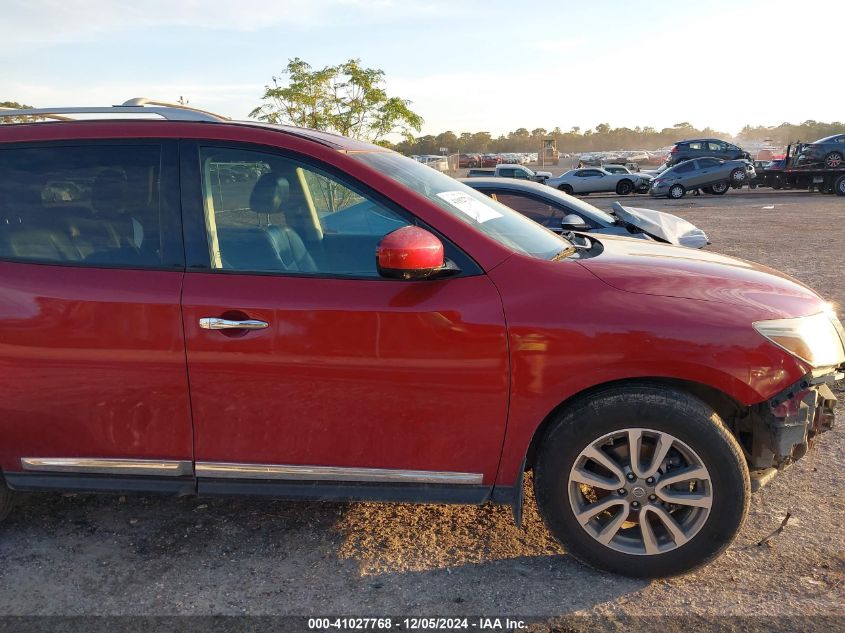 2015 Nissan Pathfinder Sl VIN: 5N1AR2MN6FC692411 Lot: 41027768