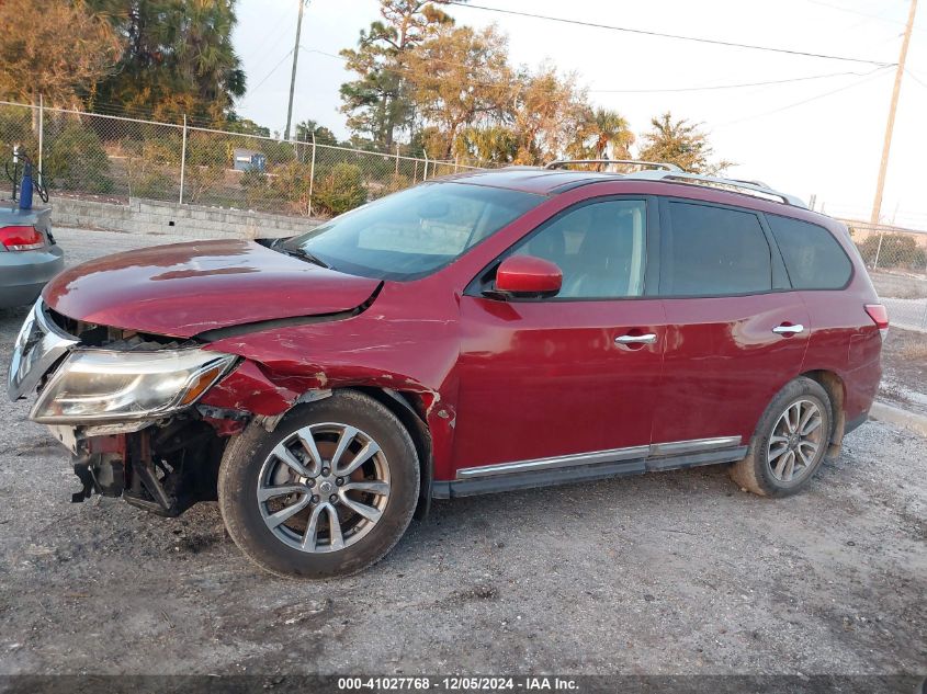 2015 Nissan Pathfinder Sl VIN: 5N1AR2MN6FC692411 Lot: 41027768