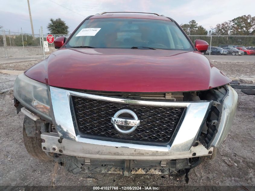 2015 Nissan Pathfinder Sl VIN: 5N1AR2MN6FC692411 Lot: 41027768