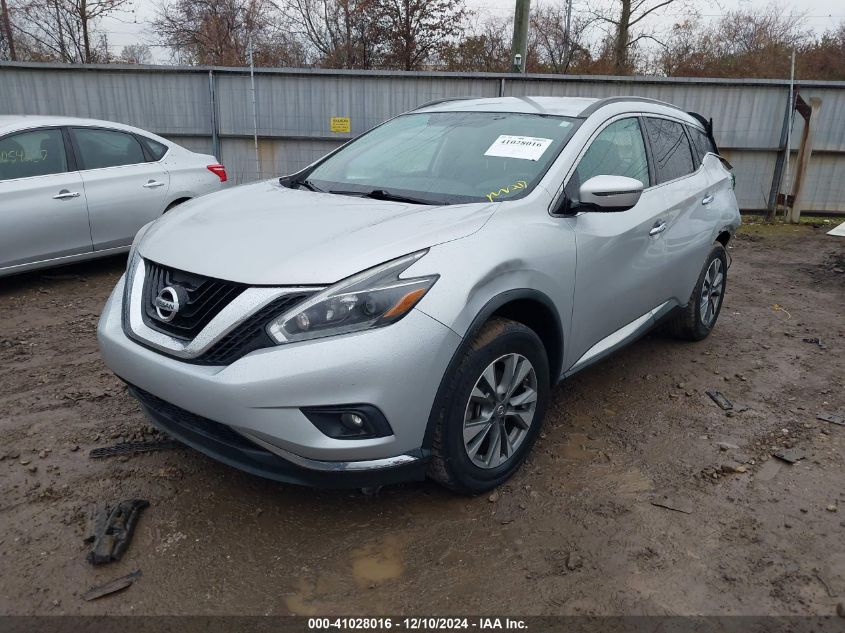 VIN 5N1AZ2MG1JN134593 2018 Nissan Murano, SV no.2