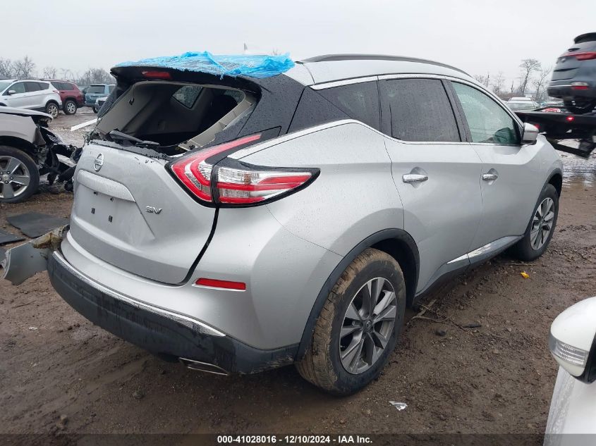 VIN 5N1AZ2MG1JN134593 2018 Nissan Murano, SV no.4