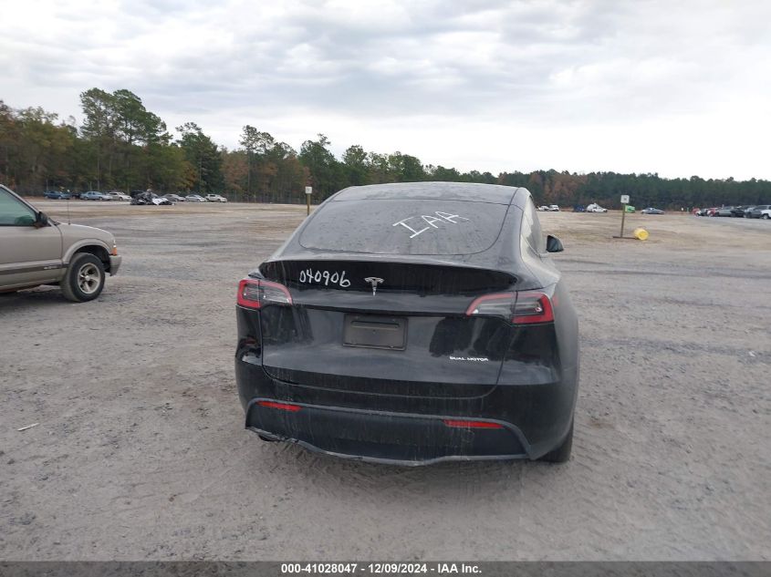 2020 Tesla Model Y VIN: 5YJYGDEE4LF040906 Lot: 41028047