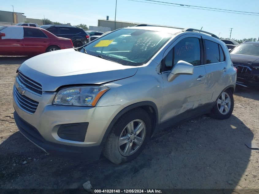 VIN 3GNCJLSB1GL185609 2016 Chevrolet Trax, LT no.2