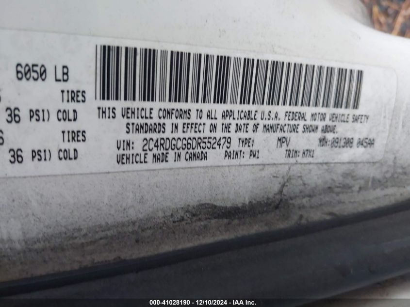 VIN 2C4RDGCG1ER245674 2014 DODGE GRAND CARAVAN no.9