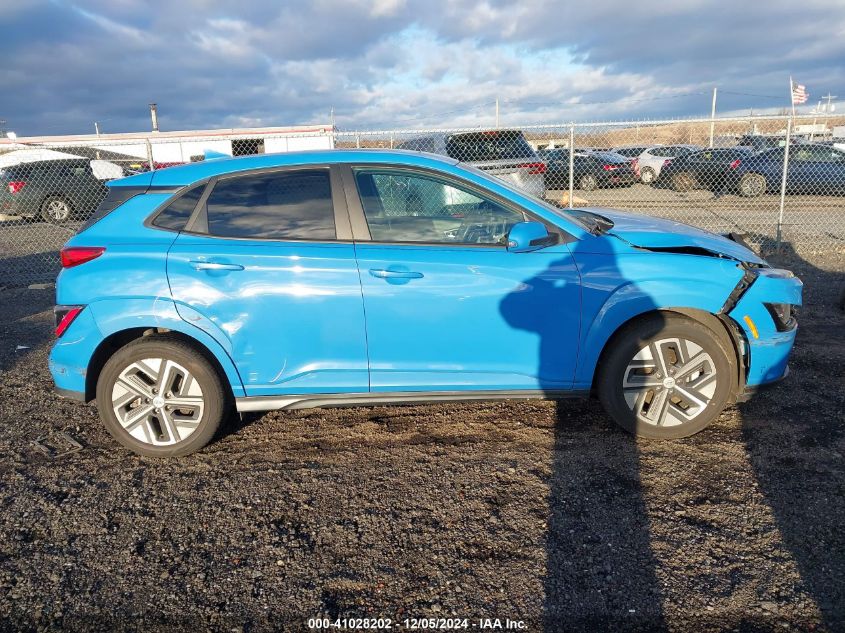 2022 Hyundai Kona Electric Sel VIN: KM8K33AGXNU150593 Lot: 41028202