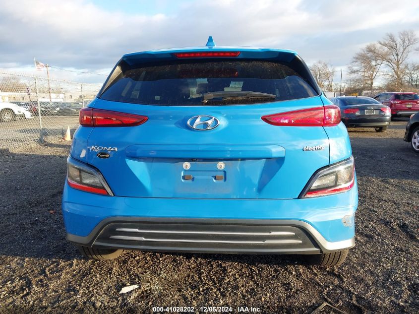 2022 Hyundai Kona Electric Sel VIN: KM8K33AGXNU150593 Lot: 41028202