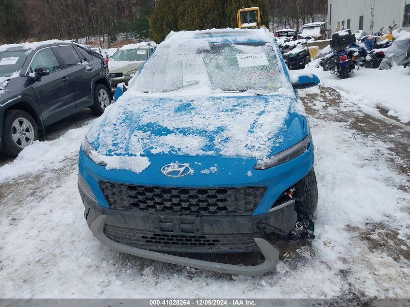 2022 Hyundai Kona Sel VIN: KM8K3CABXNU900126 Lot: 41028264