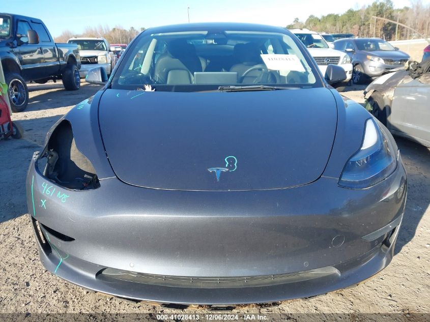 2022 Tesla Model 3 Long Range Dual Motor All-Wheel Drive VIN: 5YJ3E1EB8NF255597 Lot: 41028413