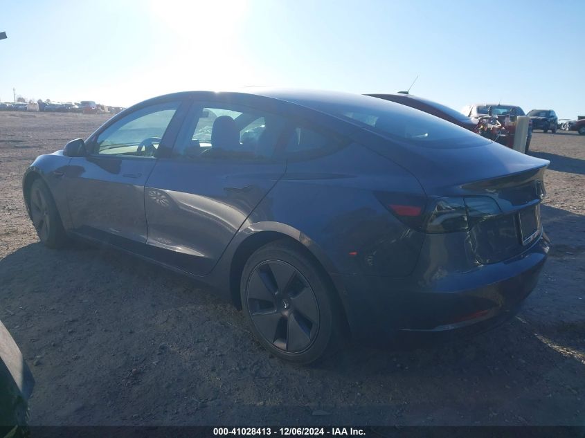 VIN 5YJ3E1EB8NF255597 2022 Tesla Model 3, Long Rang... no.3