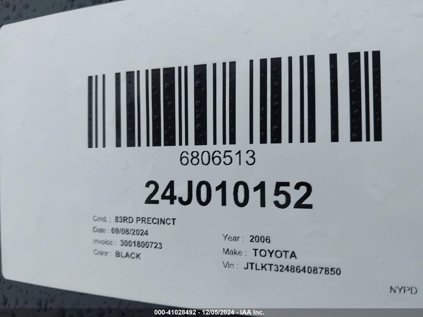 2006 Scion Xb VIN: JTLKT324864087850 Lot: 41028492