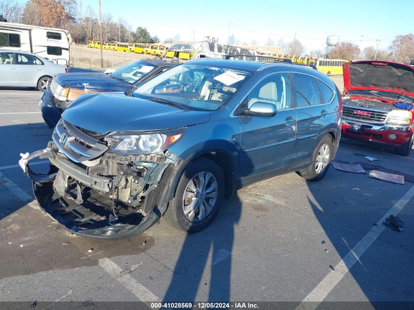 VIN 5J6RM4H79DL037955 2013 Honda CR-V, Ex-L no.2