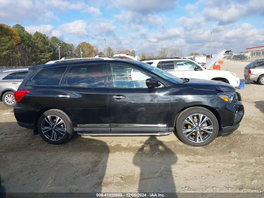 2018 Nissan Pathfinder Platinum VIN: 5N1DR2MN3JC655225 Lot: 41028655