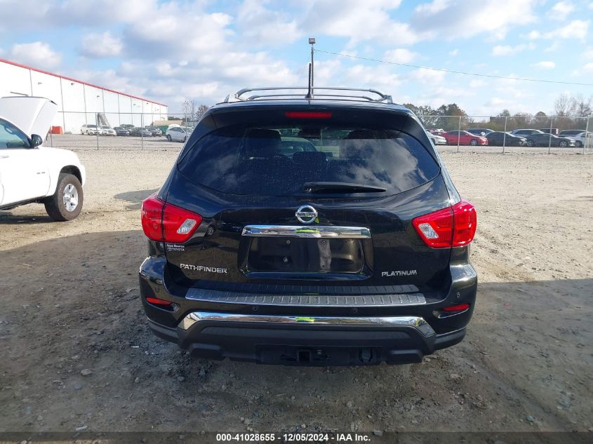 2018 Nissan Pathfinder Platinum VIN: 5N1DR2MN3JC655225 Lot: 41028655