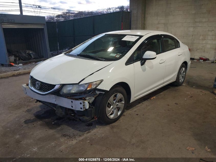 VIN 19XFB2F53DE285597 2013 Honda Civic, LX no.2