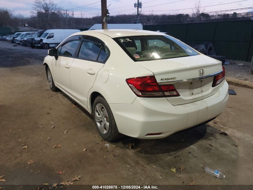 VIN 19XFB2F53DE285597 2013 Honda Civic, LX no.3