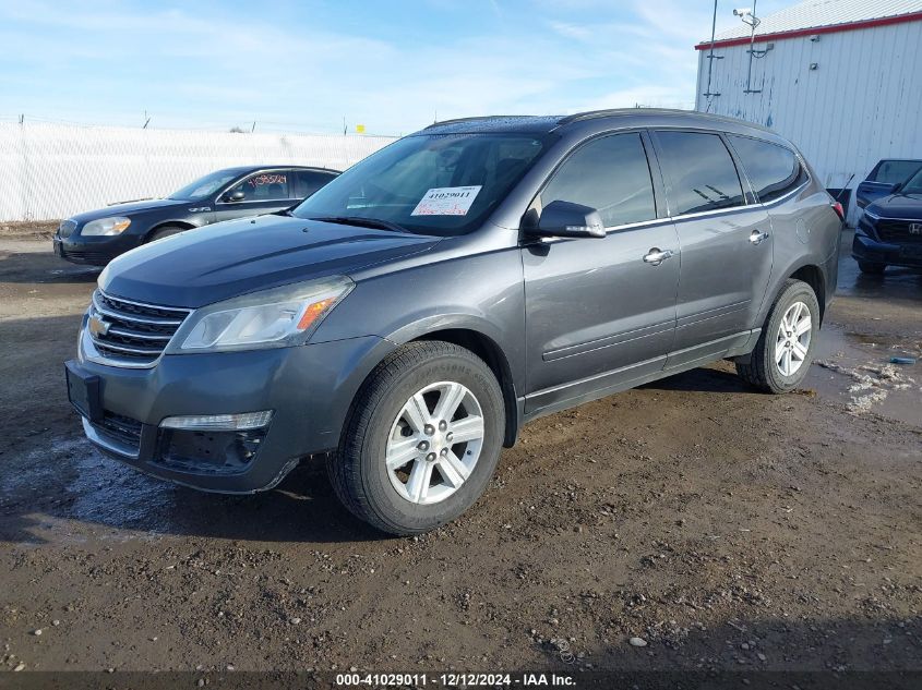 VIN 1GNKVGKDXDJ183630 2013 Chevrolet Traverse, 1LT no.2