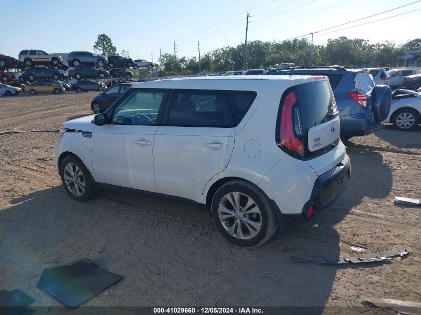 2016 Kia Soul + VIN: KNDJP3A54G7276419 Lot: 41029660