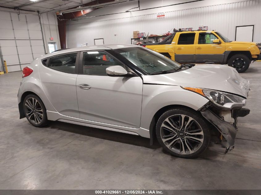 2016 Hyundai Veloster Turbo VIN: KMHTC6AE1GU273559 Lot: 41029661