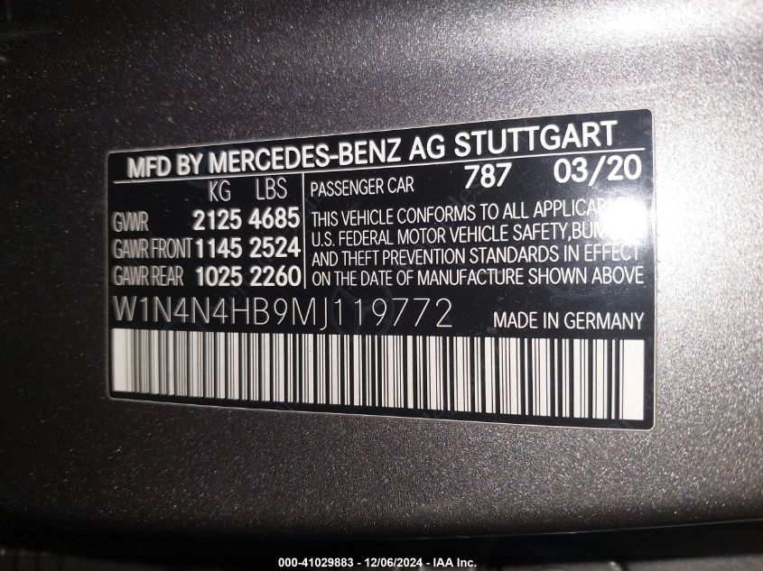 VIN W1N4N4HB9MJ119772 2021 Mercedes-Benz GLA 250, 4... no.9