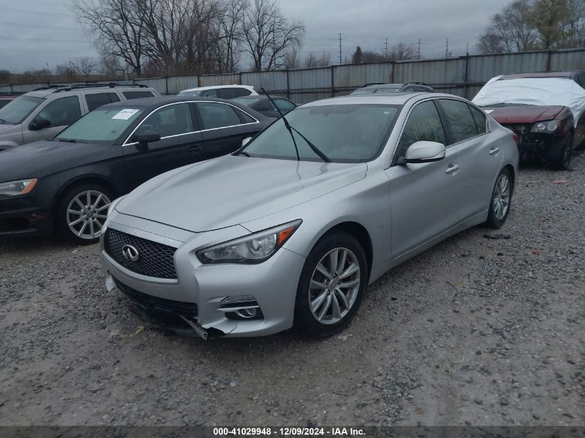 VIN JN1BV7AP3FM331223 2015 Infiniti Q50, Premium no.2