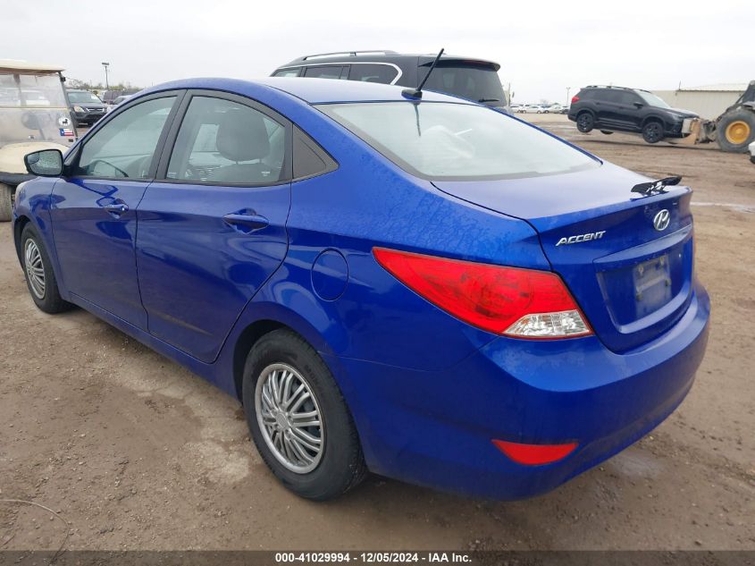 VIN KMHCT4AE2EU688407 2014 HYUNDAI ACCENT no.3