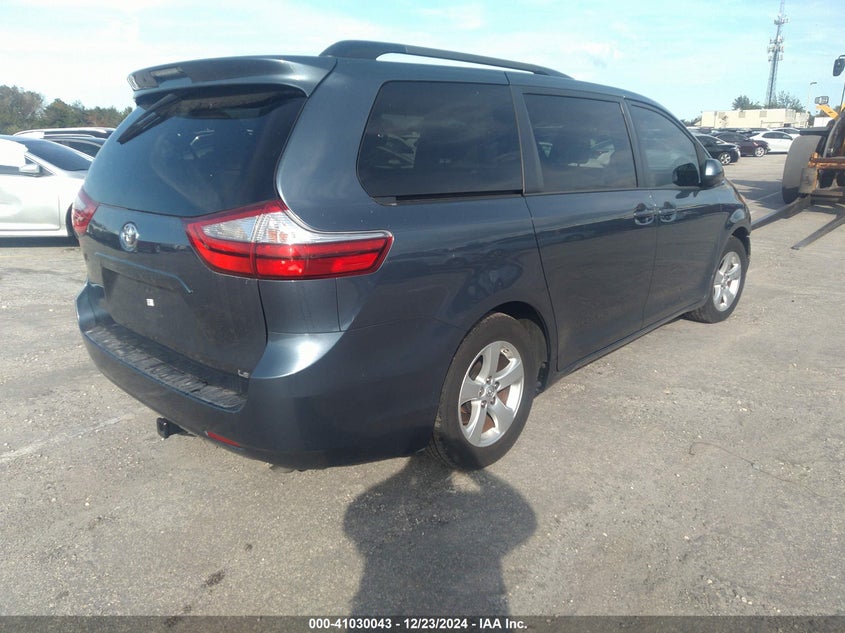 Vin: 5tdkz3dc6hs863236, lot: 41519969, toyota sienna le 8 passenger 20174
