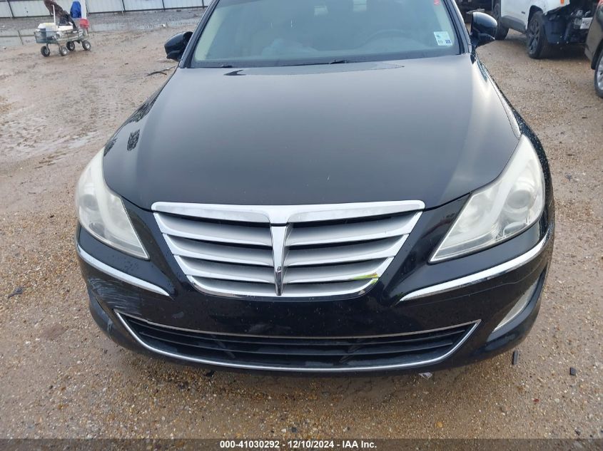 2013 Hyundai Genesis 3.8 VIN: KMHGC4DD9DU252110 Lot: 41030292