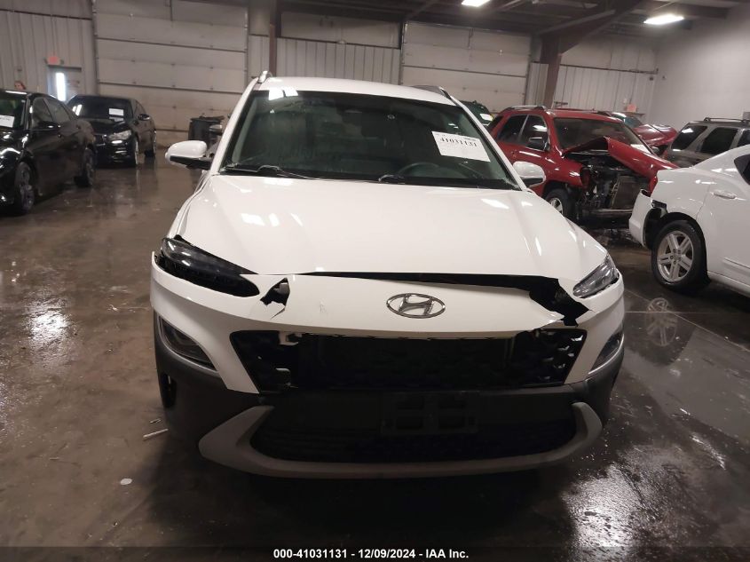 2022 Hyundai Kona Sel VIN: KM8K6CAB5NU804444 Lot: 41031131