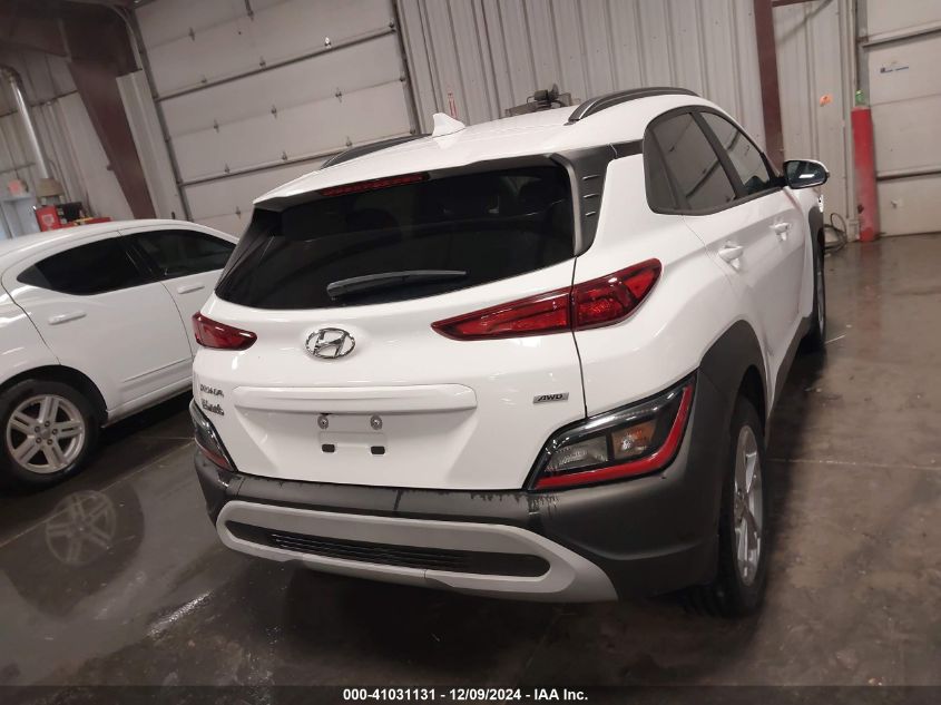 2022 Hyundai Kona Sel VIN: KM8K6CAB5NU804444 Lot: 41031131