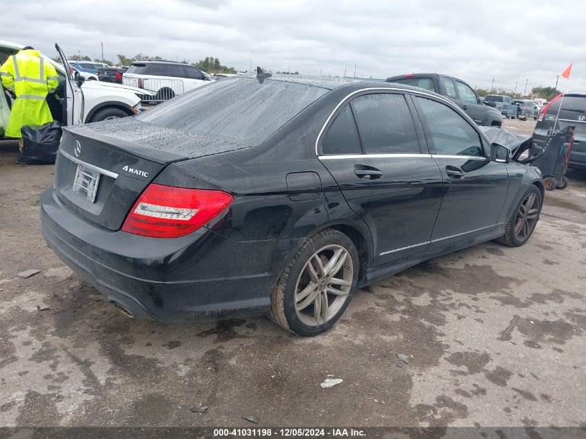 VIN WDDGF8AB0EG235224 2014 MERCEDES-BENZ C 300 no.4