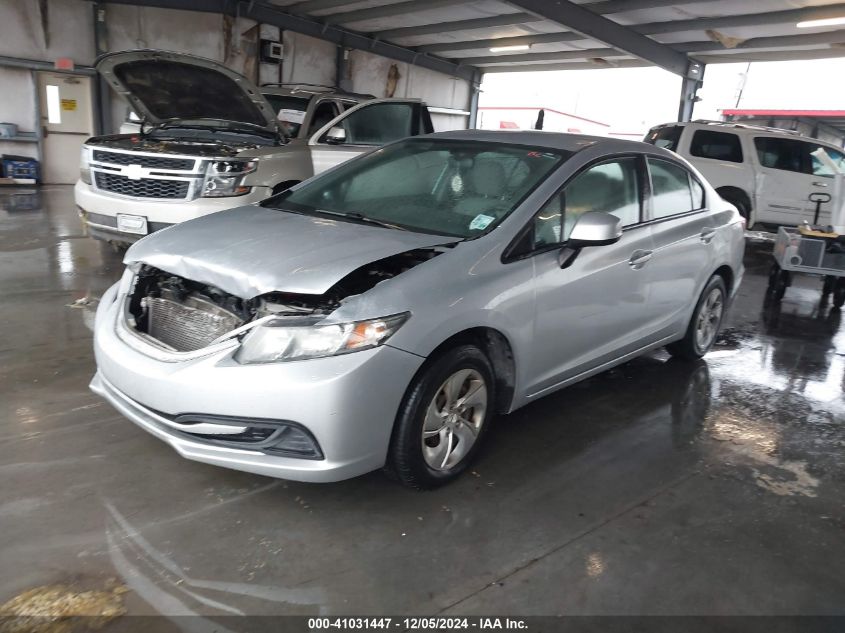 VIN 2HGFB2F55DH540966 2013 Honda Civic, LX no.2