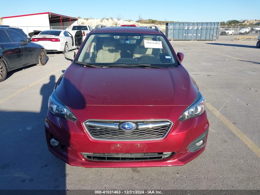 2018 SUBARU IMPREZA VIN: 4S3GTAD62J3751062