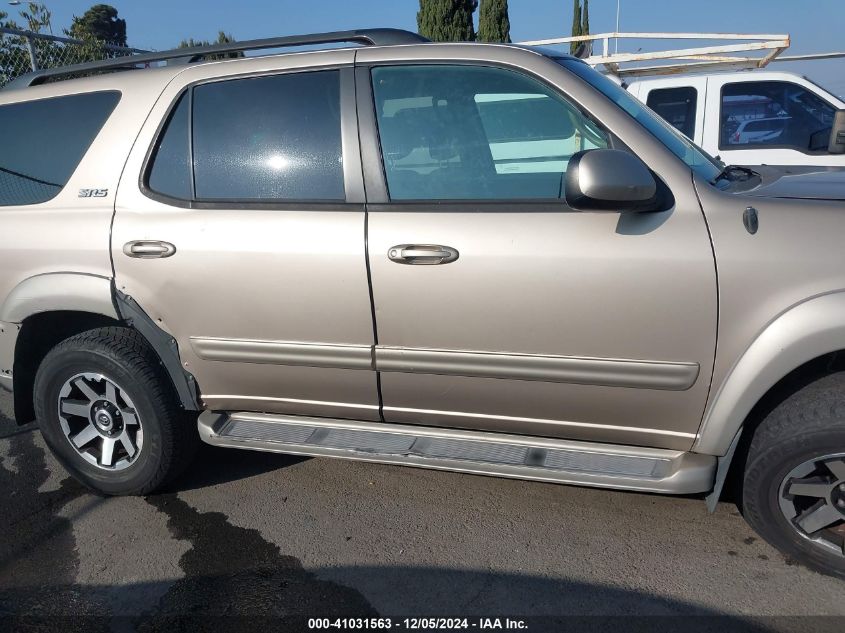 2001 Toyota Sequoia Sr5 VIN: 5TDZT34A81S025388 Lot: 41031563