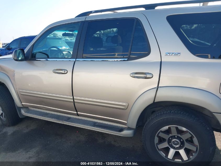 2001 Toyota Sequoia Sr5 VIN: 5TDZT34A81S025388 Lot: 41031563