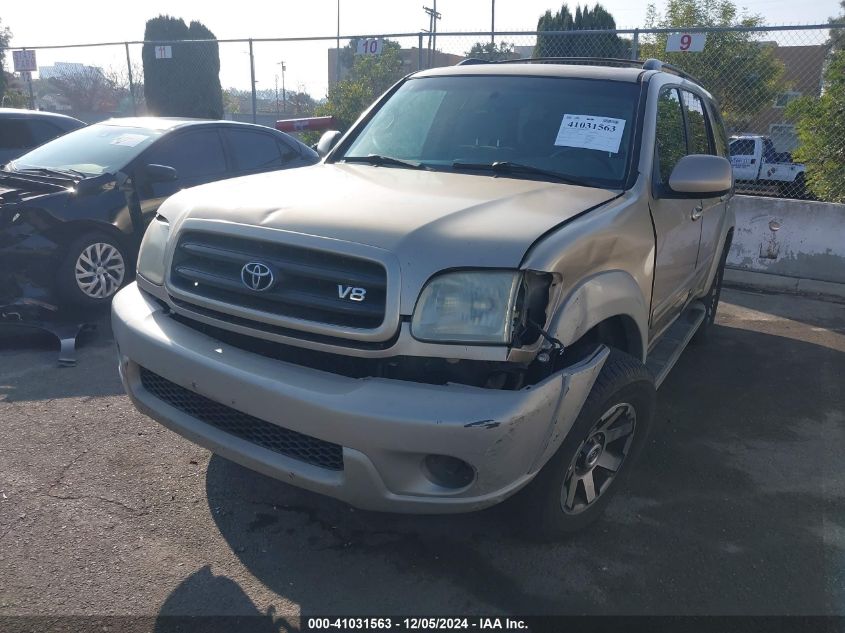 2001 Toyota Sequoia Sr5 VIN: 5TDZT34A81S025388 Lot: 41031563