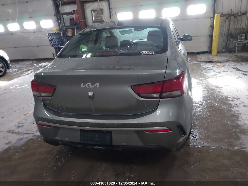 2022 Kia Rio S VIN: 3KPA24AD6NE442657 Lot: 41031820