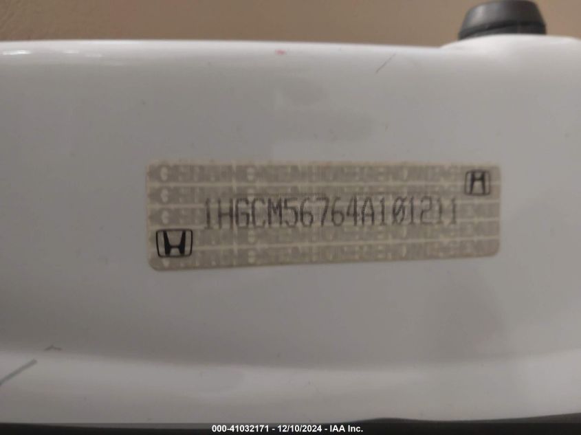 2004 Honda Accord 2.4 Ex VIN: 1HGCM56764A1012 Lot: 41032171