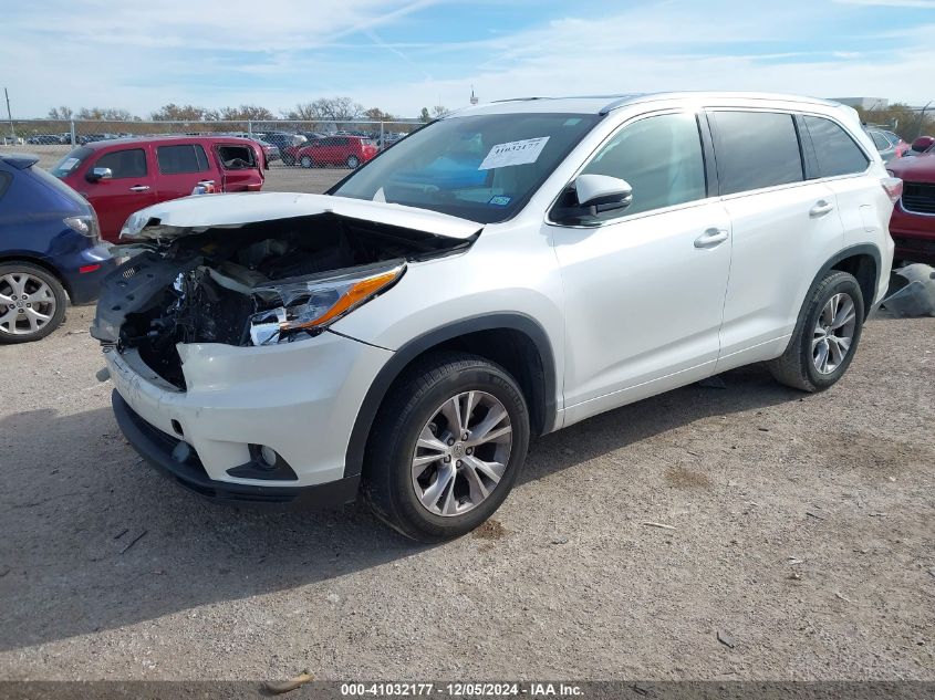 VIN 5TDKKRFH5FS090689 2015 TOYOTA HIGHLANDER no.2