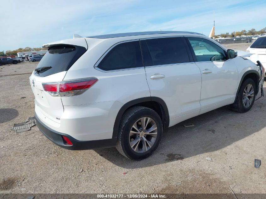 VIN 5TDKKRFH5FS090689 2015 TOYOTA HIGHLANDER no.4