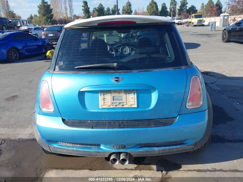 2005 Mini Cooper S VIN: WMWRE33565TL15647 Lot: 41032295