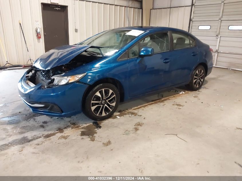 VIN 2HGFB2F81DH558858 2013 Honda Civic, EX no.2