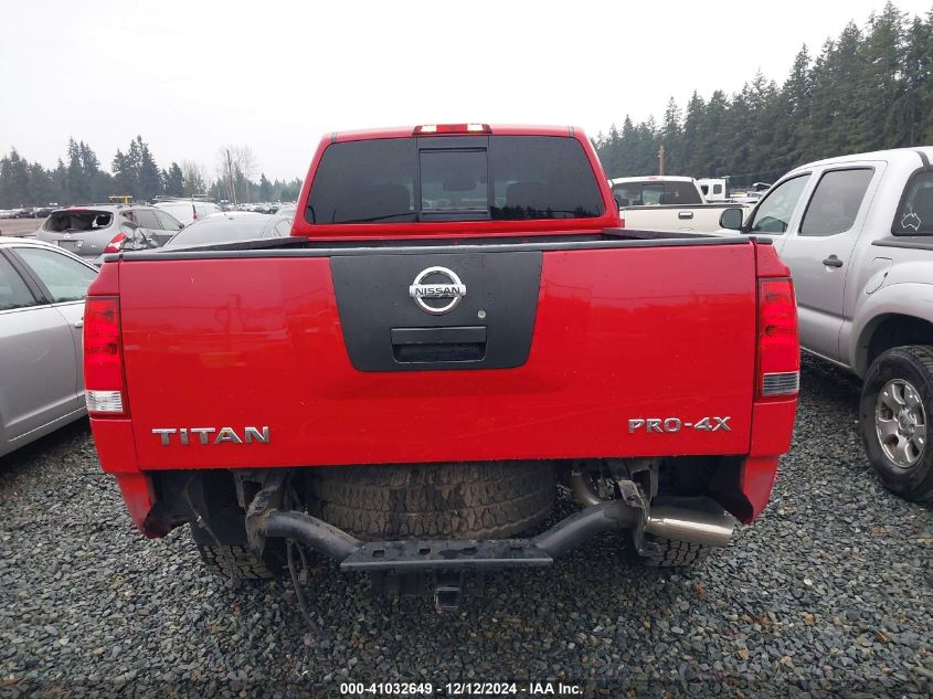 2010 Nissan Titan Pro-4X VIN: 1N6AA0CC7AN315273 Lot: 41032649